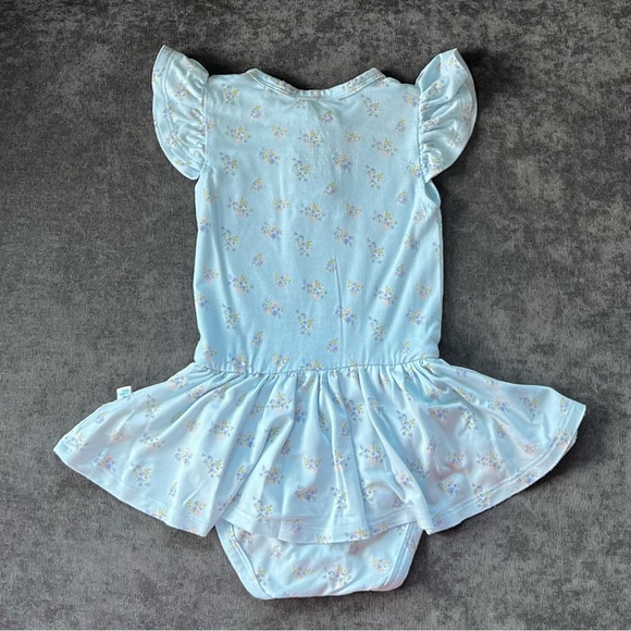 Posh Peanut Grace Cap Sleeve Twirl Bodysuit Size 12-18 Months - Picture 4 of 4